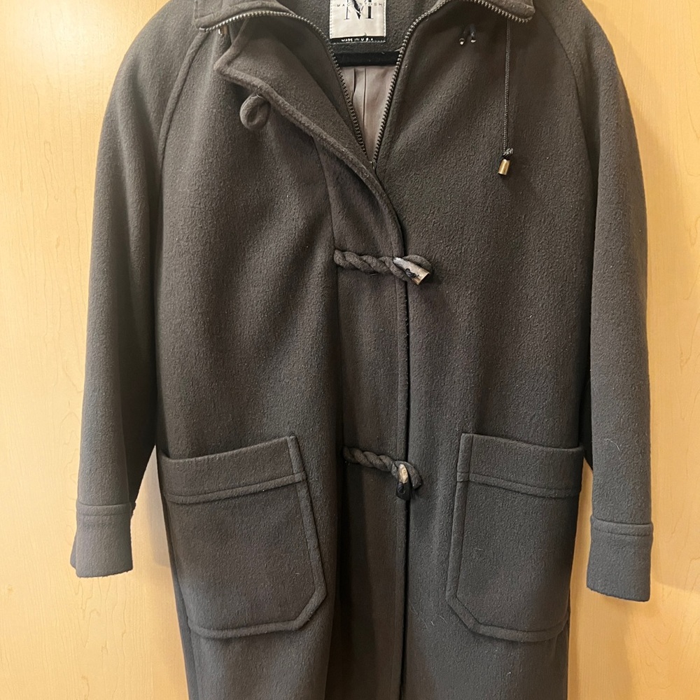 Macintosh Taupe Hooded Coat - Picture 4 of 12